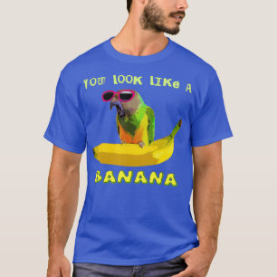 Funny Parrot and Banana T-Shirt