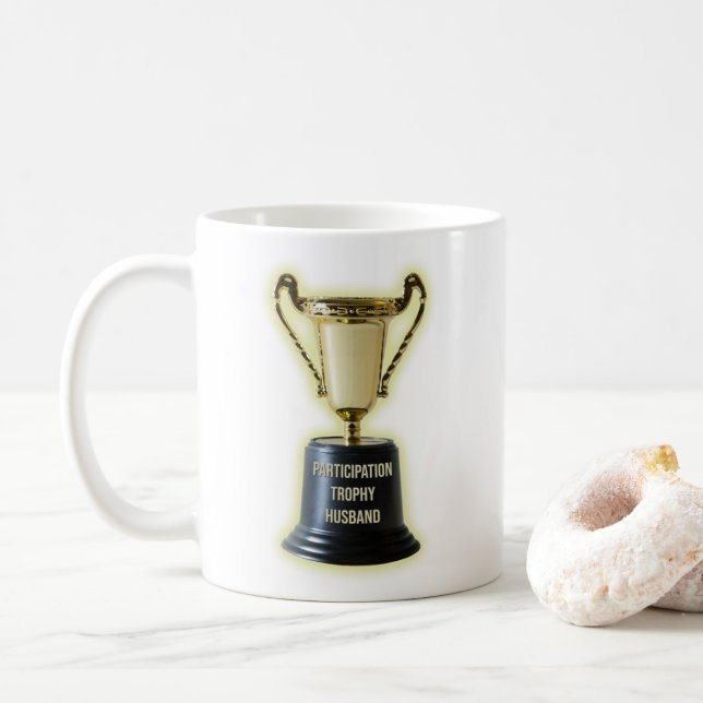 Funny Participation trophy husband Coffee Mug (With Donut)