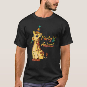 Funny - Party Animal - Giraffe Birthday - Giraffe T-Shirt