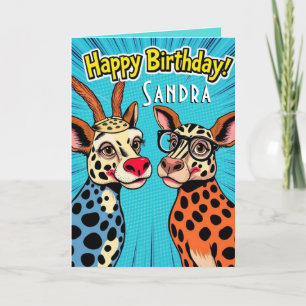 Funny Party Animals Cute Happy Birthday  Card