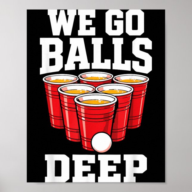 Funny Party Drinking Design Poster (Front)