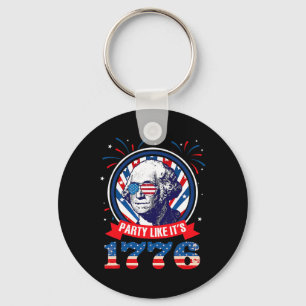 Funny Party Like It Is 1776 4th Of July George Was Key Ring