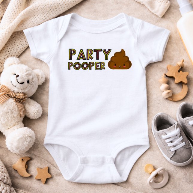 Funny Party Pooper  Baby Bodysuit (Creator Uploaded)