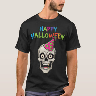 Funny Party Skull with Party Hat T-Shirt
