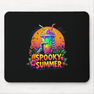 Funny Party Spooky Summer Drinks Summerween Vibes Mouse Mat