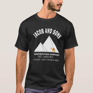 Funny Passover Hebrew Construction Egypt Pyramids  T-Shirt