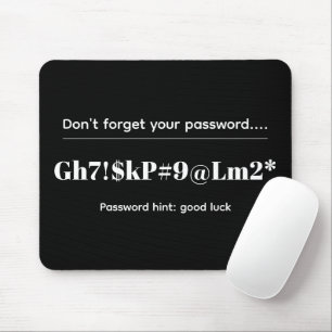 Funny Password Mouse Mat