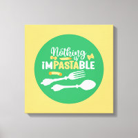 Funny Pasta Food Pun Pastel Colour Typography Art