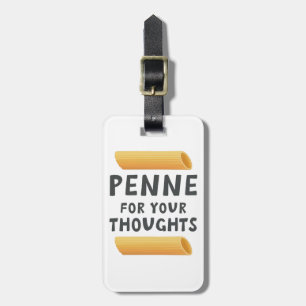 Funny Pasta Pun Luggage Tag
