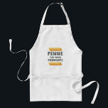 Funny Pasta Pun Standard Apron<br><div class="desc">Pasta jokes,  penne puns,  funny food. What do you think? Penne for your Thoughts</div>