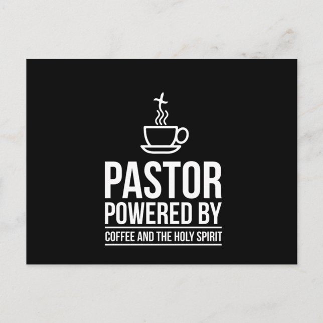 Funny Pastor Gift For Pastor Appreciation Month Postcard (Front)