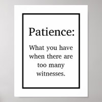 Funny Patience Definition