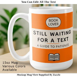 Funny Patience Title Retro Paperback Cover Orange Coffee Mug