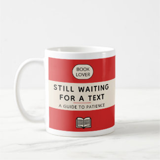Funny Patience Title Retro Paperback Cover Red Coffee Mug