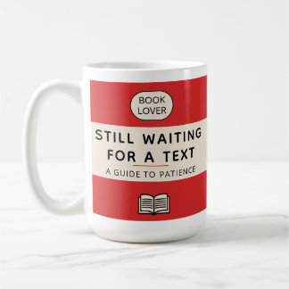 Funny Patience Title Retro Paperback Cover Red Coffee Mug