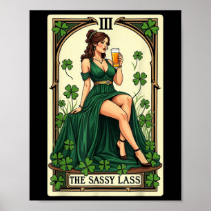 Funny Patricks Day The Sy L Tarot Card Uni Poster