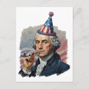 Funny Patriotic 4th of July Celebration Postcard
