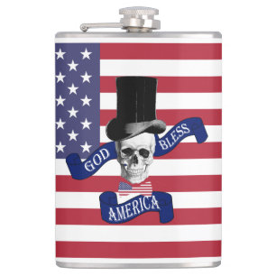 Funny patriotic American Hip Flask