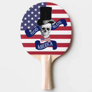 Funny Patriotic American Ping Pong Paddle