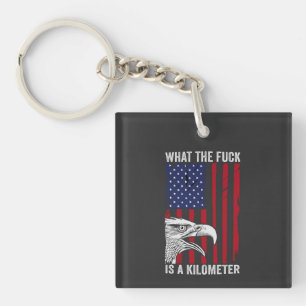 Funny Patriotic Distressed American Eagle Flag Gif Key Ring