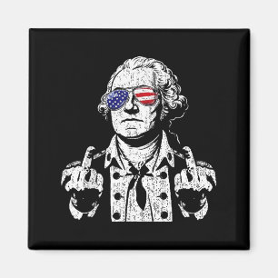 Funny Patriotic Dom Founding Father Sungles Magnet