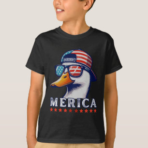 Funny Patriotic Duck Lovers 4th Of July Funny Duck T-Shirt