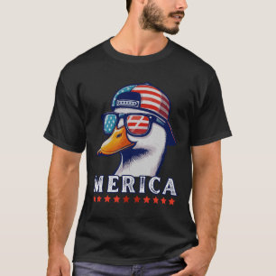 Funny Patriotic Duck Lovers 4th Of July Funny Duck T-Shirt