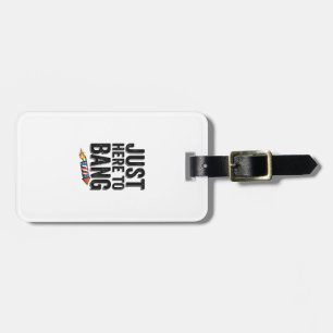 Funny Patriotic Firework Bang Vintage Shirt Design Luggage Tag