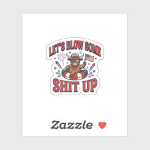 Funny Patriotic Highland Cow Fireworks Shirt (2)_1