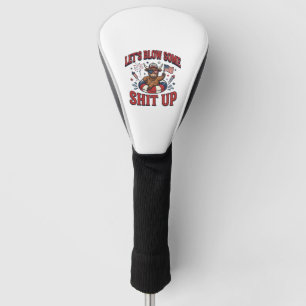 Funny Patriotic Highland Cow Fireworks Shirt (2)_1 Golf Head Cover