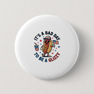 Funny Patriotic Hot Dog Vintage Engraving Shirt De 6 Cm Round Badge