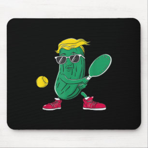 Funny Patriotic Pickle Player Playing Pickleball G Mouse Mat
