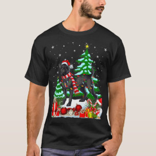 Funny Patterdale Terrier Dog Christmas Tree T-Shirt
