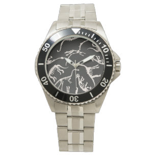 Funny pattern dino comic dinosaur watch