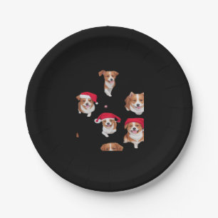 funny patterns christmas yule yuletide Classic T-S Paper Plate