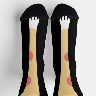 Funny paw cute cat leg Feet Socks Knee Animal