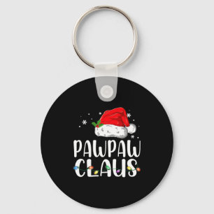 Funny Pawpaw Claus Christmas Pajamas Santa Key Ring