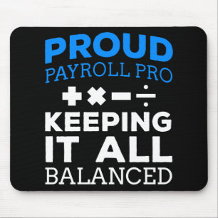 Funny Payroll Specialist Department Gift Mouse Mat