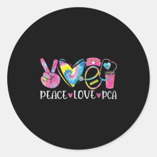 Funny Pca Design Women's Black, Multicolor Heart S Classic Round Sticker