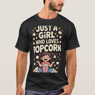 Funny Pcorn Art For Women Girls Kid P Corn Pcorn L T-Shirt