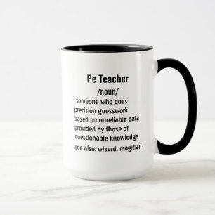 Funny Pe Teacher Definition gifts for men women Mug