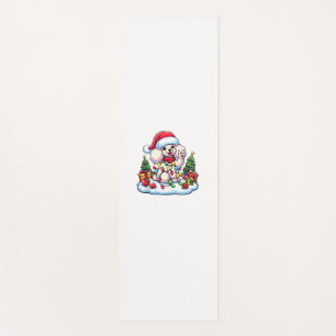 Funny Peace Hand Poodle Christmas Lights Womens Me Yoga Mat