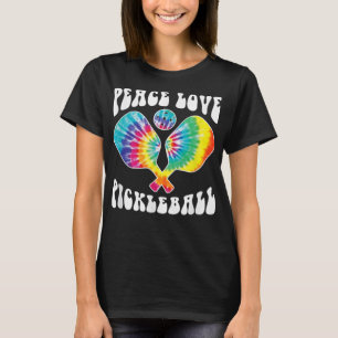 Funny Peace Love Pickleball Vintage Design 343 T-Shirt