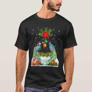Funny Peacock Christmas Tree T-Shirt