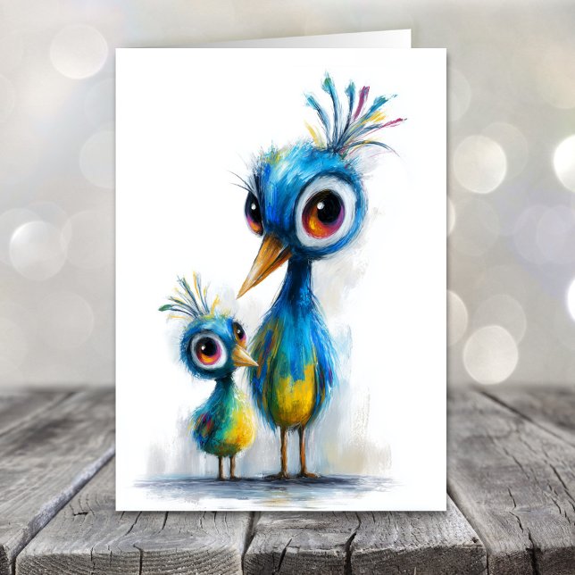 Funny Peacock Mother's Day Holiday Card (Creator Uploaded)