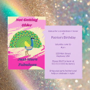Funny Peacock Party Invitation
