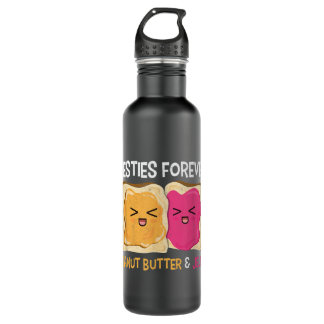 Funny Peanut Butter & Jelly Cute Girlfriend Bestie 710 Ml Water Bottle