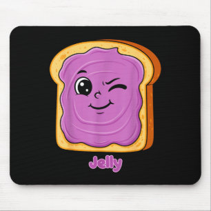 Funny Peanut Butter-jelly Friends Cute Food Matchi Mouse Mat
