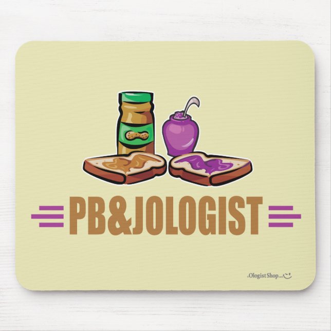 Funny Peanut Butter & Jelly Mouse Mat (Front)