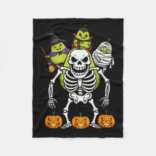 Funny Pear Skeleton Mummy Witch Halloween Kids Men Fleece Blanket